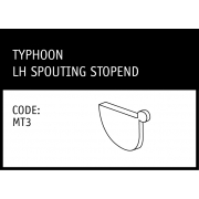 Marley Typhoon LH Spouting StopEnd - MT3